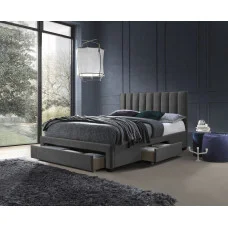 GRACE bed, GREY VELVET